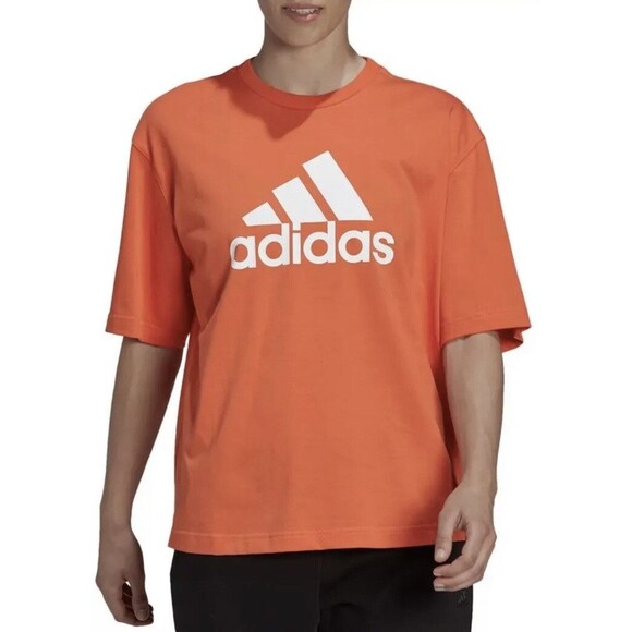 Adidas Womens Plus Size Multi Sports Short Sleeve Shorter Length T-Shirt XL new - Picture 1 of 16